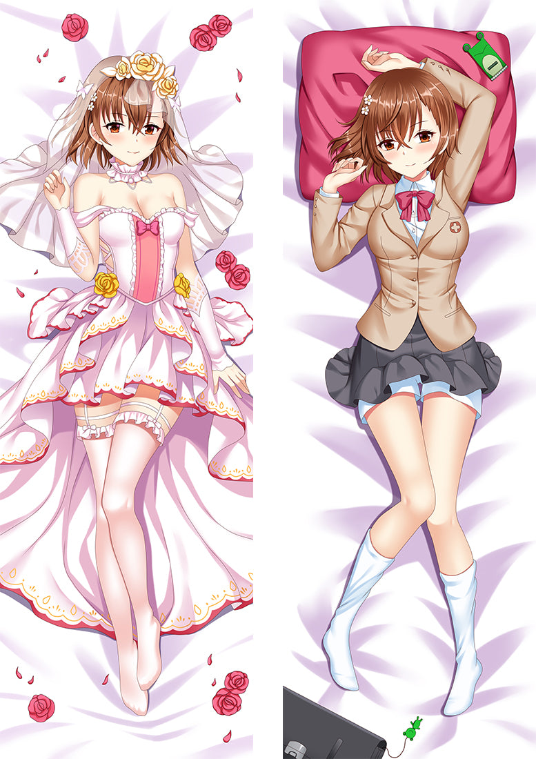 A Certain Scientific Railgun Mikoto Misaka Anime Dakimakura Pillow Cover image 0