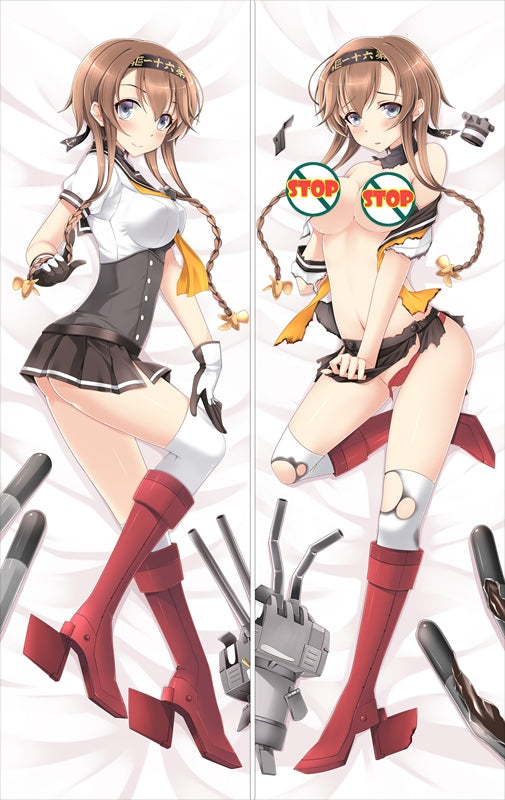 Kantai Collection Battleship Kongou Anime Dakimakura Body Pillow Cover image 0