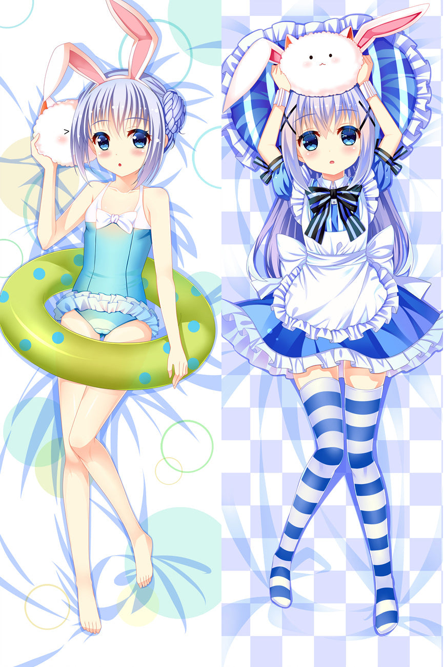 Is the Order a Rabbit Chino KafÅ« Anime Dakimakura Pillow Case image 0