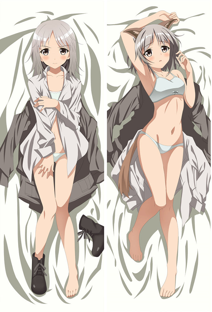 Strike Witches Anime Sanya V.Litvyak Dakimakura Pillow Case Body Cover image 0
