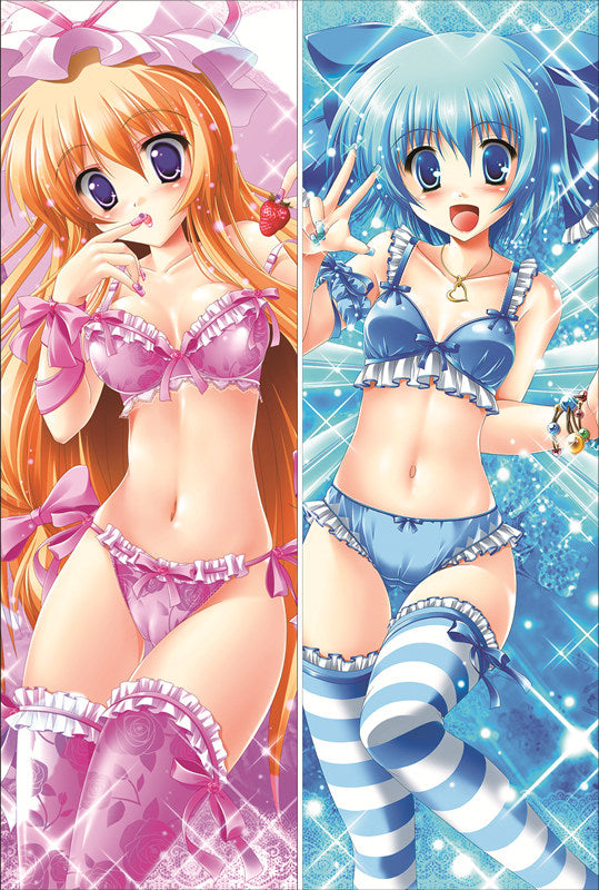 TouHou ProjectCirno &amp;  Yakumo Yukari Anime Dakimakura Waifu Pillow Case image 0