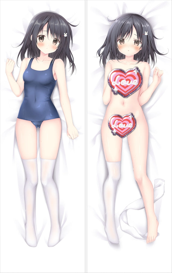 Original Riko Korie-chan School Swimsuit Anime Dakimakura Body Pillow Cover image 0