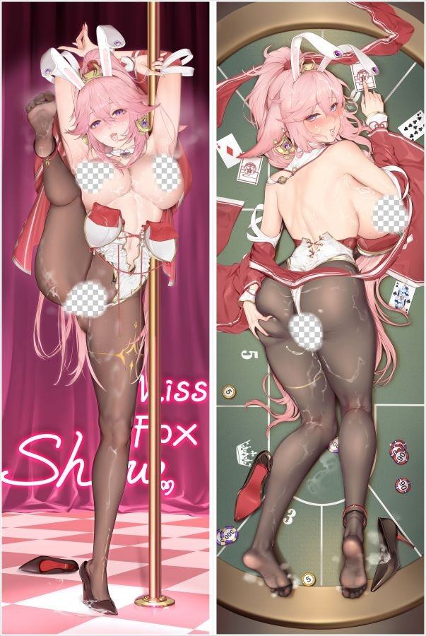 Genshin Impact Yae Miko Anime Dakimakura Naked Body Pillow Cover image 0