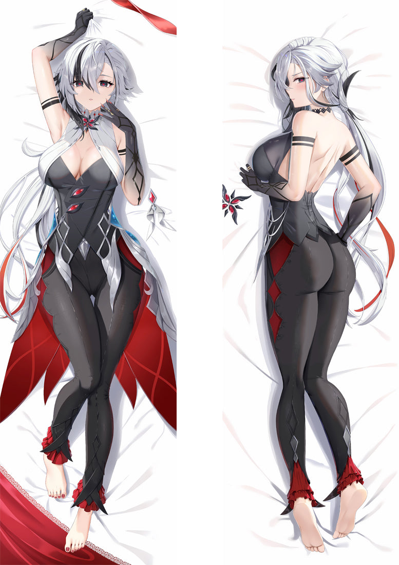 Genshin Impact Arlecchino Anime Dakimakura Body Pillow Cover image 0
