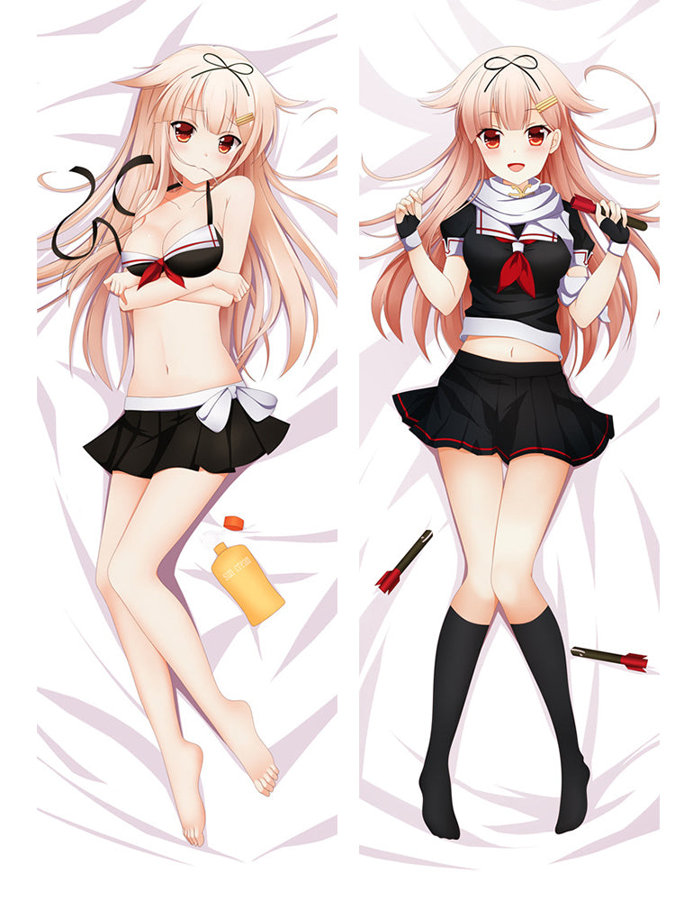 Kantai Collection YÅ«dachi Anime Dakimakura Pillow Cover image 0