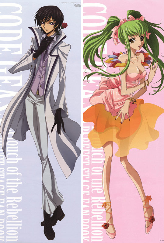 Code Geass Lelouch of the Rebellion Lelouch Lamperouge + CC Anime Dakimakura Body Pillow Cover image 0