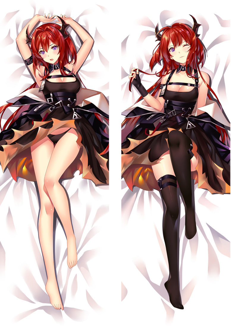 Arknights Surtr Anime Dakimakura Body Pillow Cover image 0