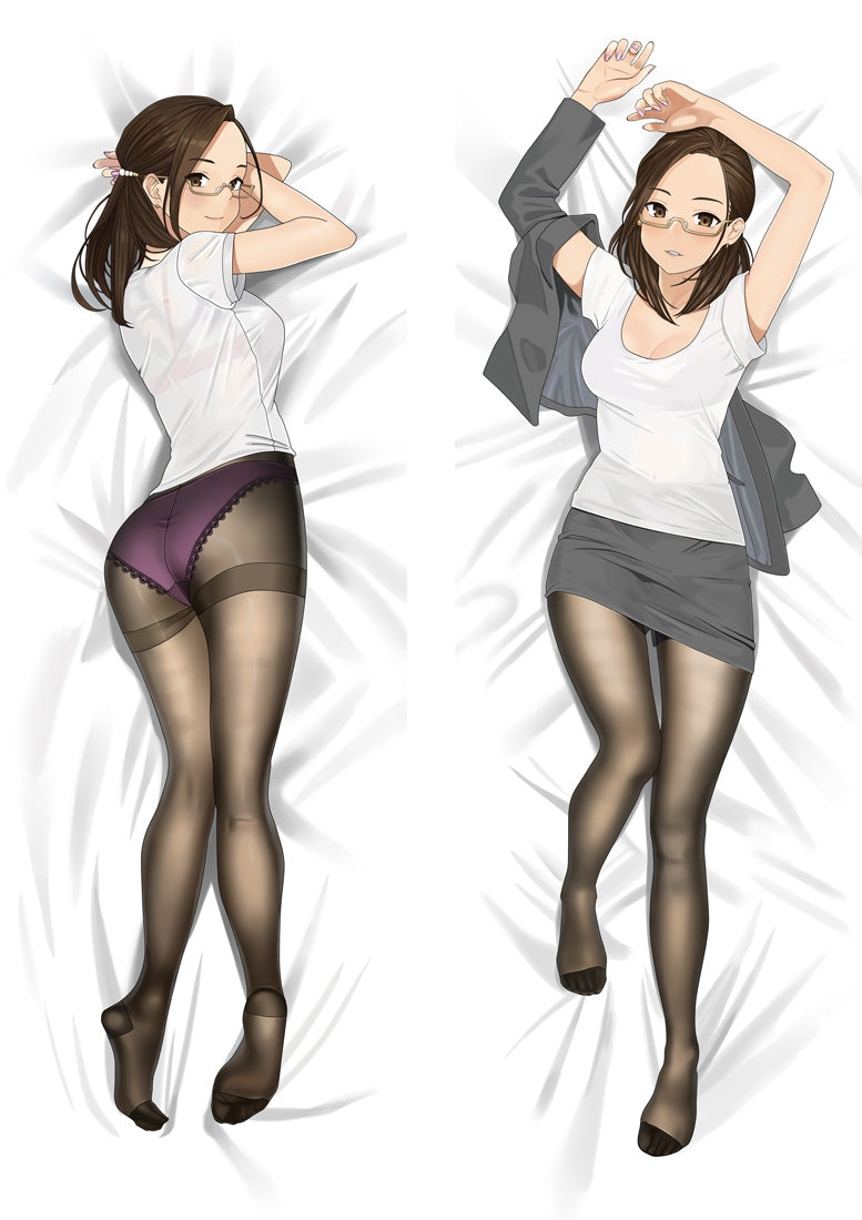 See tights woman Anime Dakimakura Pillow Cover image 0