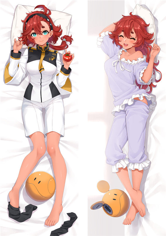 Mobile Suit Gundam THE WITCH FROM MERCURY Suletta Mercury Anime Dakimakura Body Pillow Cover image 0