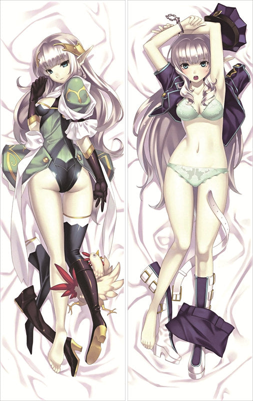 Record of Agarest War Zero Shernini Anime Dakimakura Japanese Pillow Cover image 0