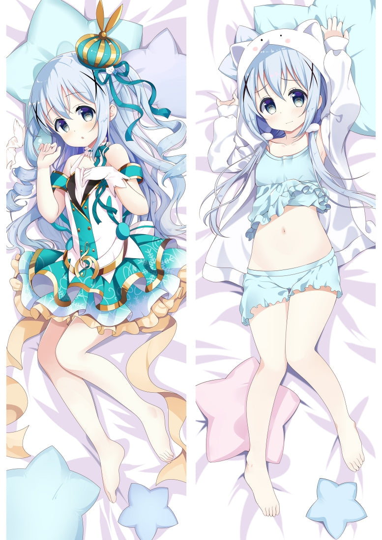 Is the Order a Rabbit? Kafuu Chino Anime Dakimakura Pillow Cover image 0