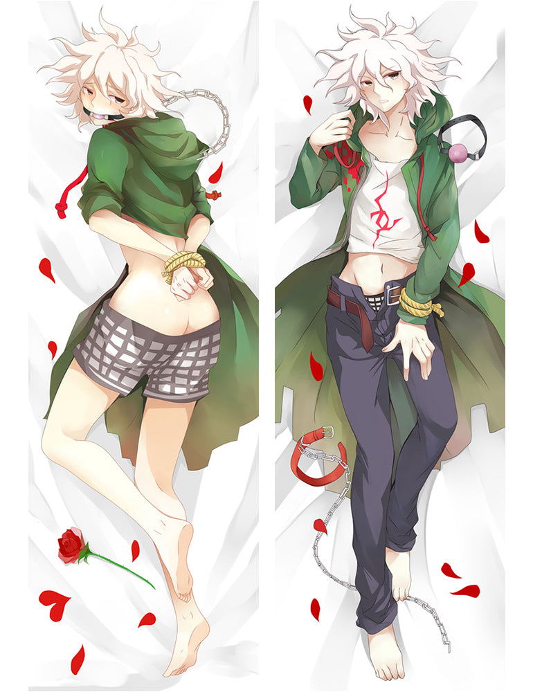 Danganronpa 2: Goodbye Despair Nagito Komaeda Anime Dakimakura Pillow Cover image 0