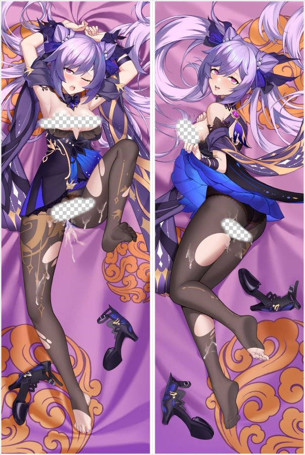 Genshin Impact Keqing Anime Dakimakura Naked Body Pillow Cover image 0