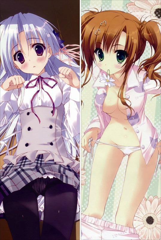 Hana X Hana Shinonome Hana + Narumiya Hana Anime Dakimakura Japanese Pillow Cover image 0