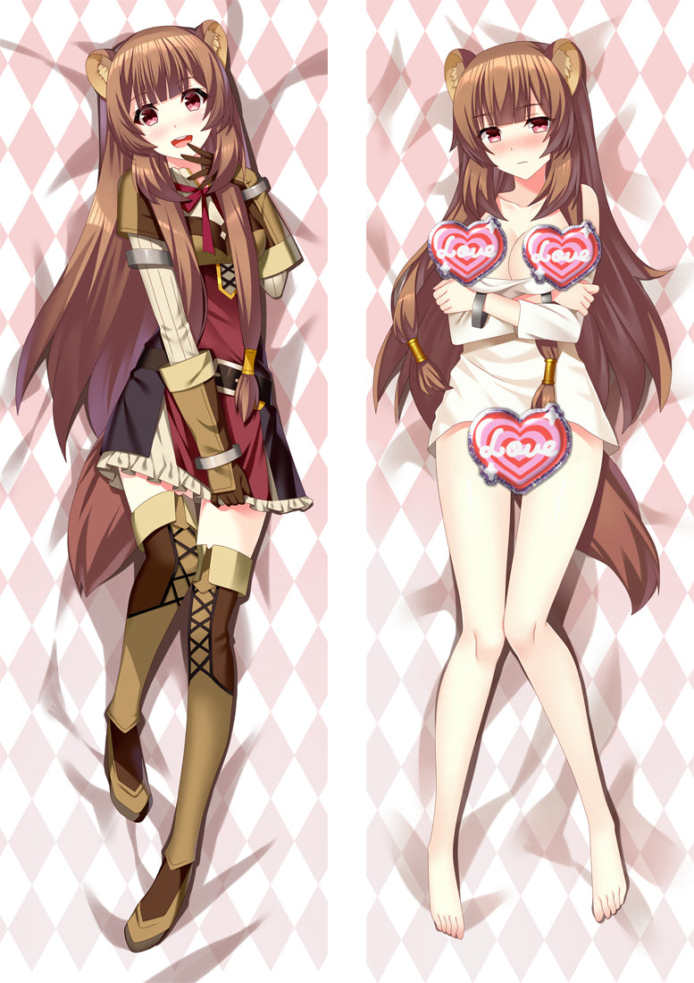 The Rising of the Shield Hero Raphtalia Anime Dakimakura Pillow Cover image 0