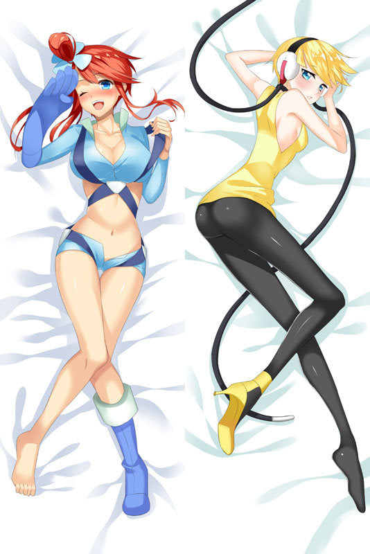 Pokemon Fuuro &amp; Kamitsure Anime Dakimakura Japanese Pillow Cover image 0