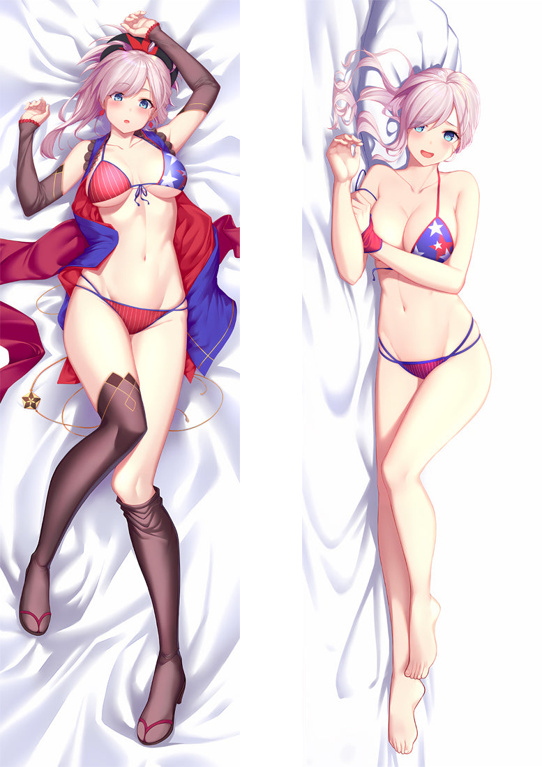 Fate/Grand Order Swimsuit Miyamoto Musashi Anime Dakimakura Body Pillow Cover image 0