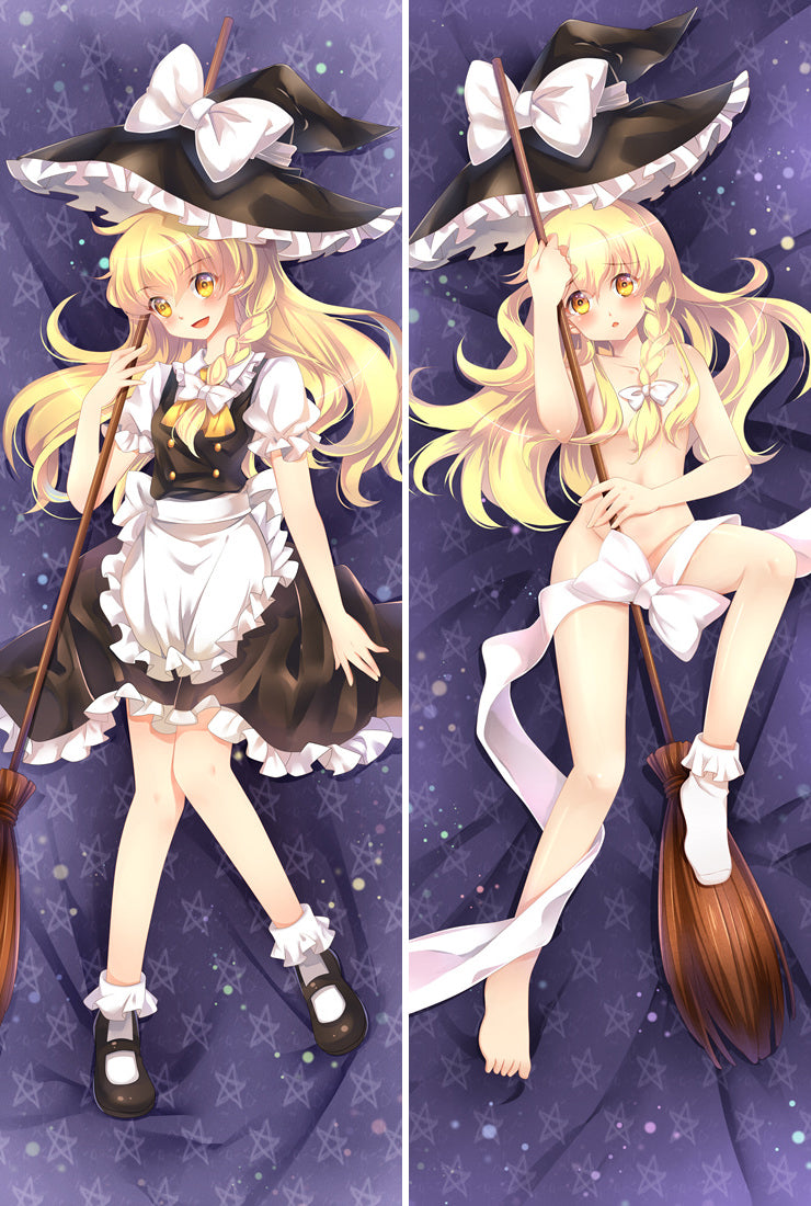 Touhou Project Marisa Kirisame Anime Dakimakura Pillow Case image 0