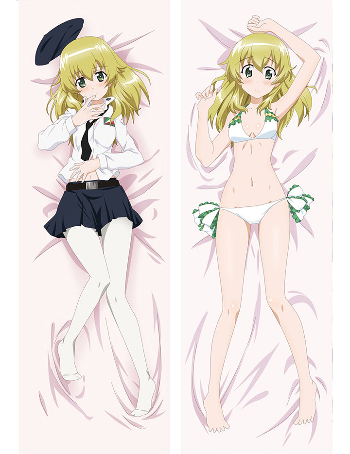 Girls Und Panzer Carpaccio Anime Dakimakura Pillow Cover image 0
