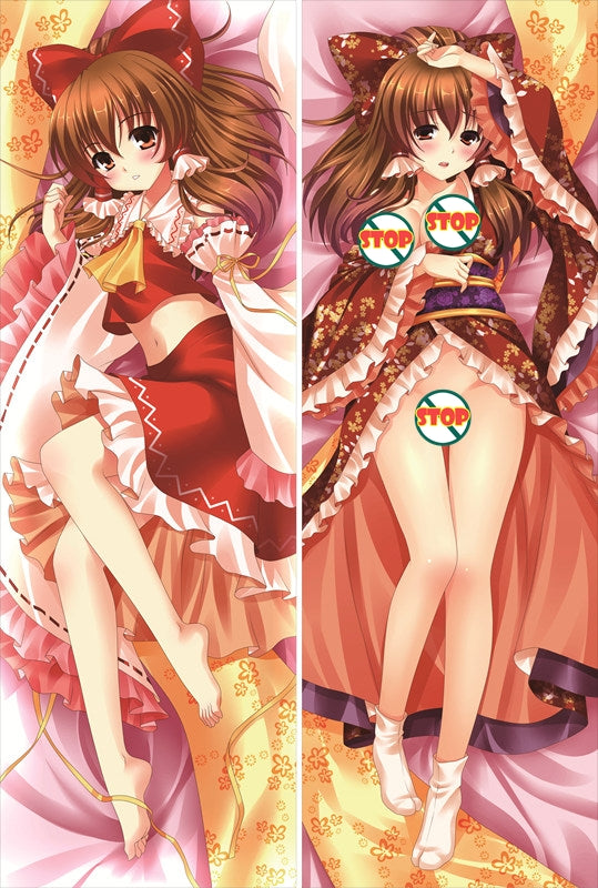 TouHou ProjectReimu Hakurei Anime Dakimakura Waifu Pillow Case image 0