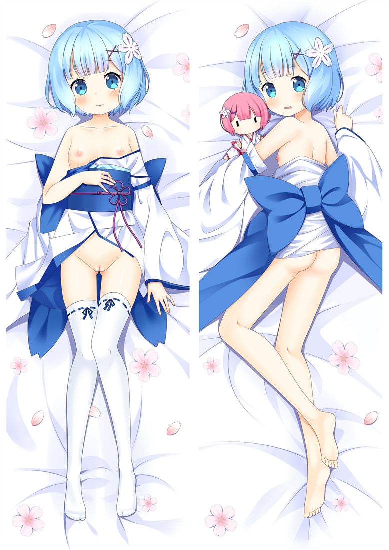 Re:Zero Starting Life in Another World Rem Anime Dakimakura Pillow Cover image 0