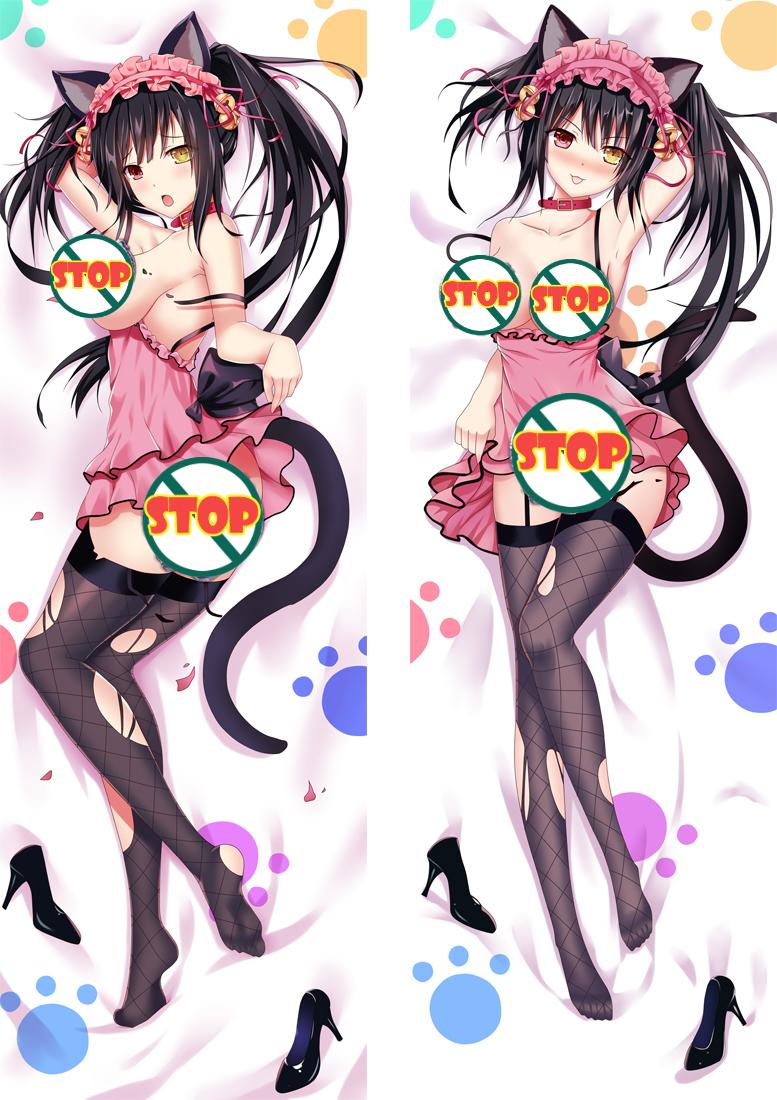 Date A Live Tokisaki Kurumi Waifu Anime Dakimakura Body Pillow Cover image 0