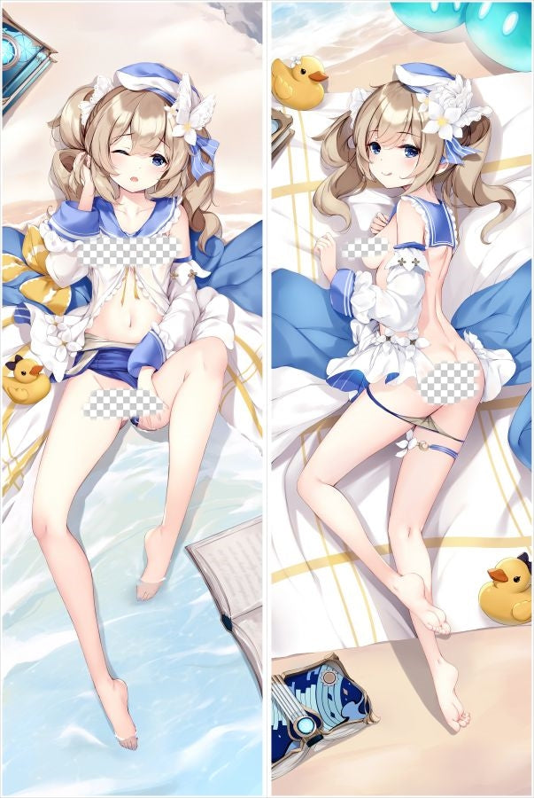 Genshin Impact Barbara Anime Dakimakura Naked Body Pillow Cover image 0