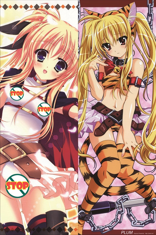 Magical Girl Lyrical Nanoha Fate Testarossa Anime Dakimakura Pillow Cover image 0