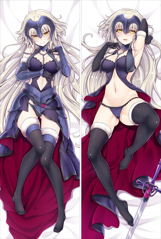 Fate Grand Order Dakimakura Black Jeanne d'Arc Anime Hugging Body Pillow Case image 0
