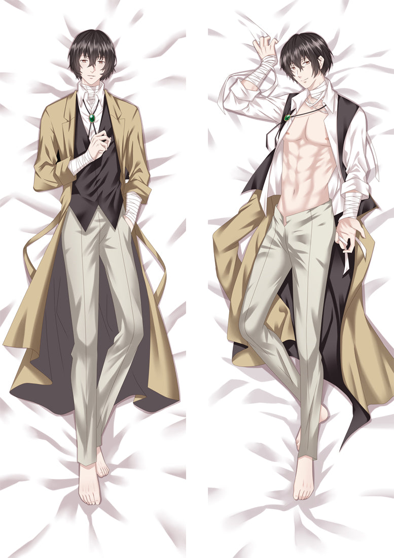 Bungo Stray Dogs Osamu Dazai Anime Dakimakura Body Pillow Cover image 0