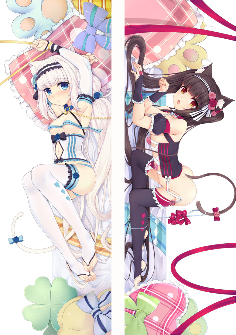 Nekopara Chocola&amp;Vanilla Anime Dakimakura Pillow Cover image 0