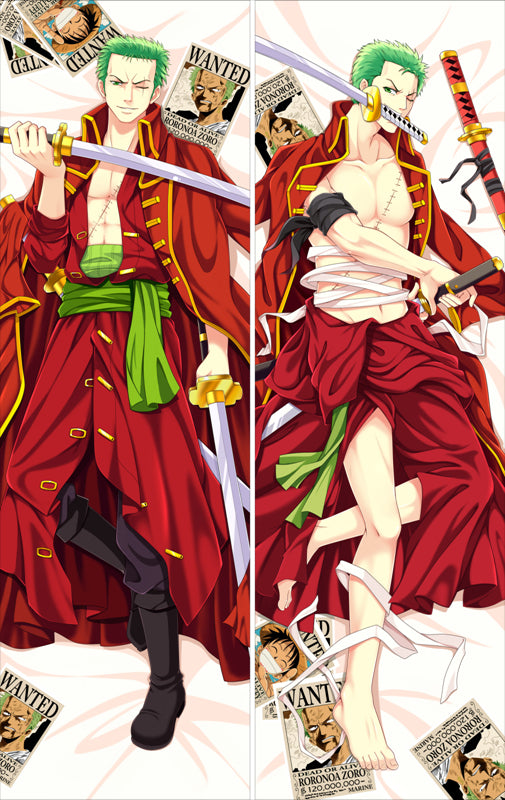 One Piece Roronoa Zoro Anime Dakimakura Waifu Pillow Case image 0