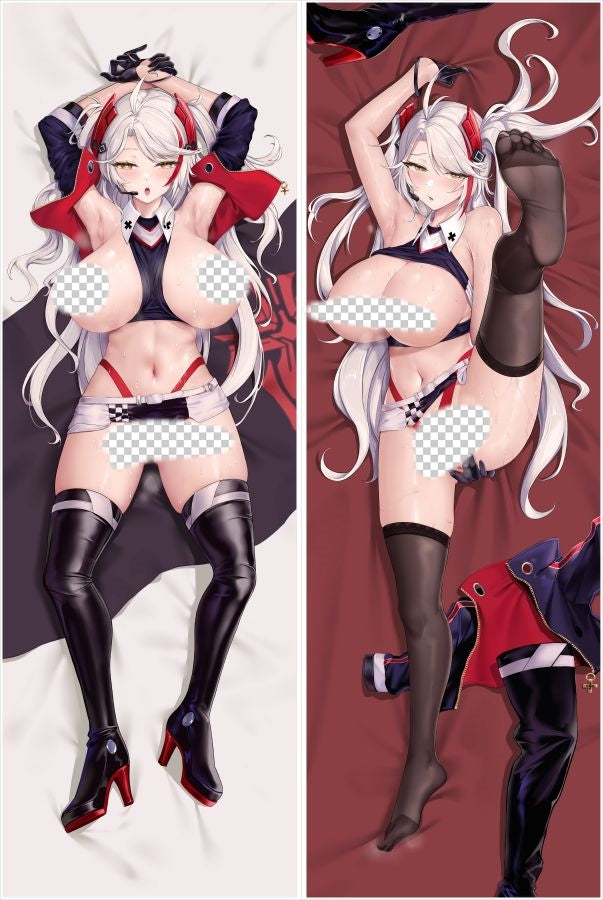 Azur Lane Prinz Eugen Anime Dakimakura Sexy Body Pillow Cover image 0