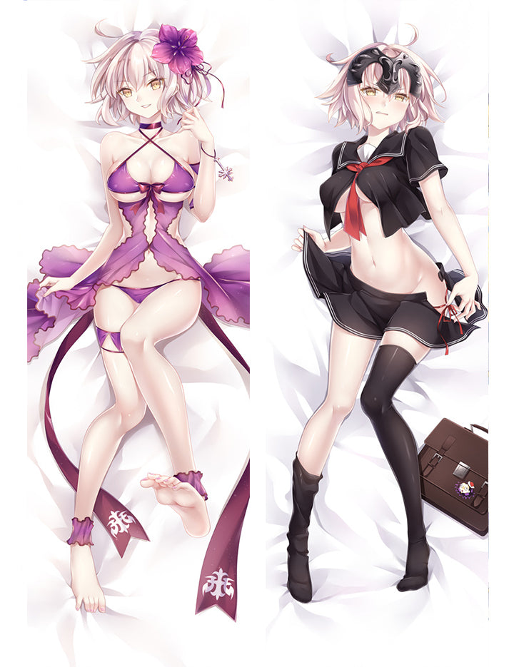 Fate/Grand Order FateGO FGO Jeanne D'Arc Anime Dakimakura Pillow Cover image 0