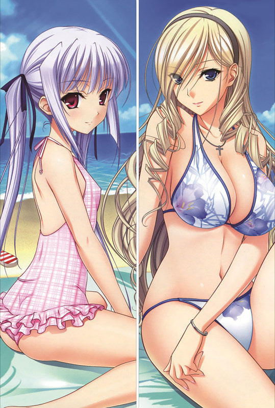 Walkure Romanze Lisa Eostre + Celia Cumani Aintree Anime Dakimakura Pillow Cover image 0