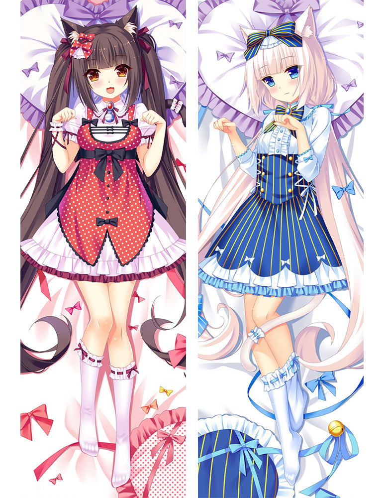 Nekopara Chocola Vanilla Anime Dakimakura Pillow Case image 0