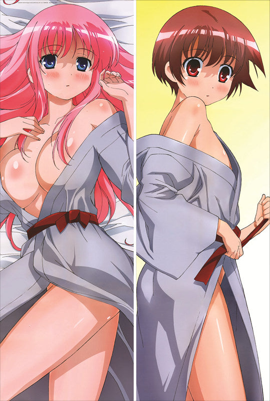 Saki Nodoka Haramura + Yuuki Kataoka Anime Dakimakura Body Pillow Cover image 0