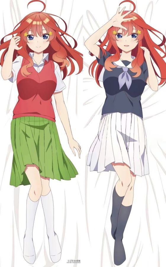 The Quintessential Quintuplets Nakano Itsuki Anime Dakimakura Girl Body Pillow Cover image 0