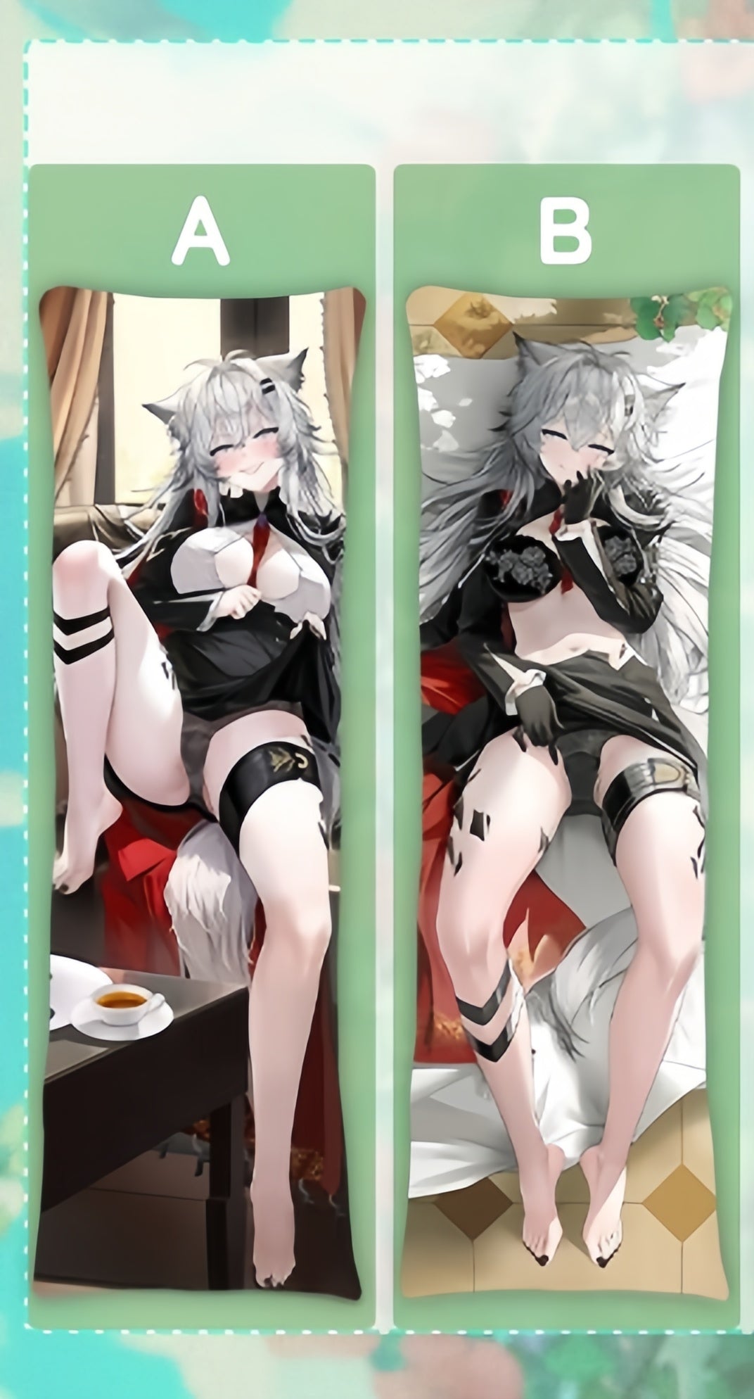 Arknights Lappland Anime Dakimakura Girl Body Pillow Cover image 0