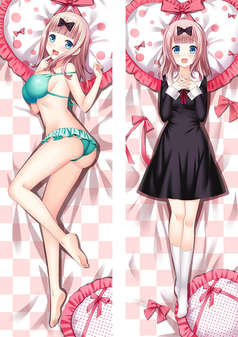 Kaguya-sama: Love Is War Fujiwara Chika Anime Dakimakura Pillow Cover image 0