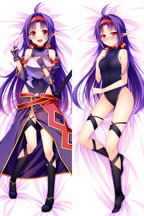 Sword Art Online II Yuuki Konno Anime Dakimakura Japanese Pillow Cover image 0