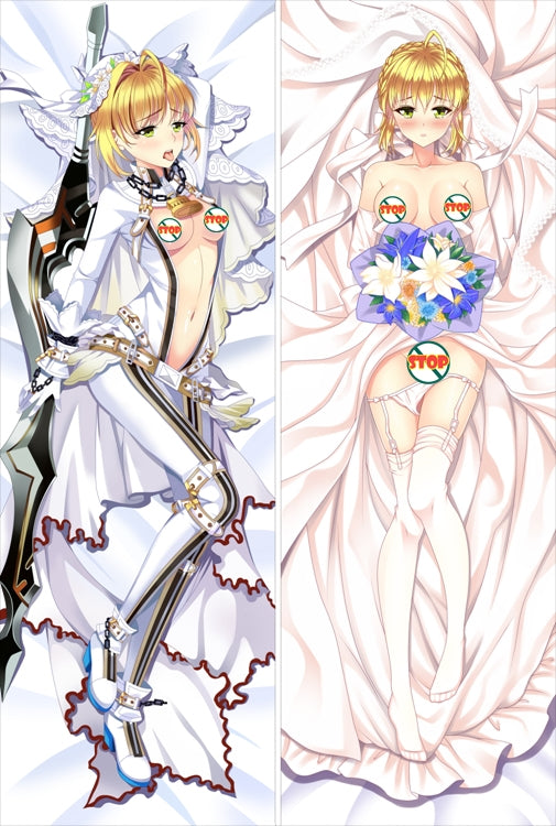Fate stay night Saber Anime Dakimakura Pillow Cover image 0
