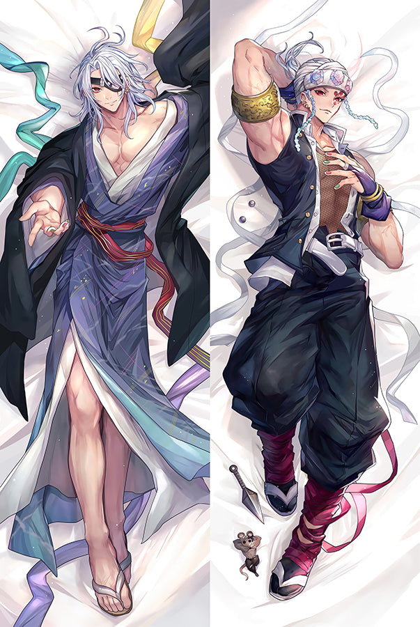 Demon Slayer: Kimetsu no Yaiba Uzui Tengen Anime Dakimakura Sexy Body Pillow Cover image 0