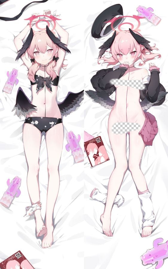 Blue Archive Shimoe Koharu Anime Dakimakura Naked Body Pillow Cover image 0