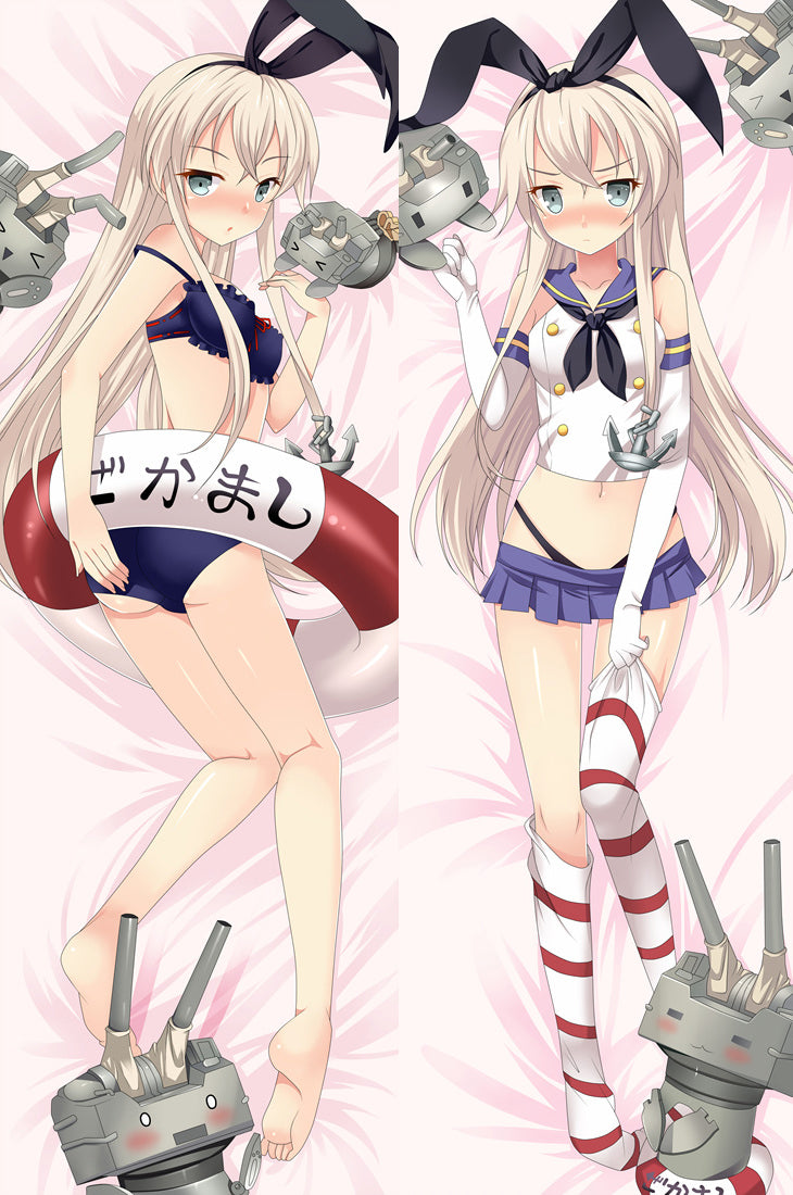 Kantai Collection Shimakaze Anime Dakimakura Pillow Cover image 0