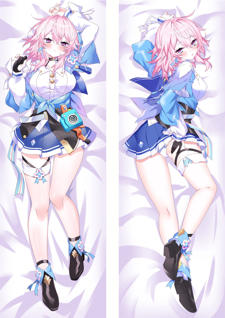 Honkai Star Rail March 7th Anime Waifu Dakimakura Body Pillow Cover image 0