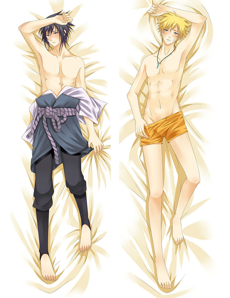 NARUTO Uzumaki Naruto Uchiha Sasuke Anime Dakimakura Pillow Cover image 0