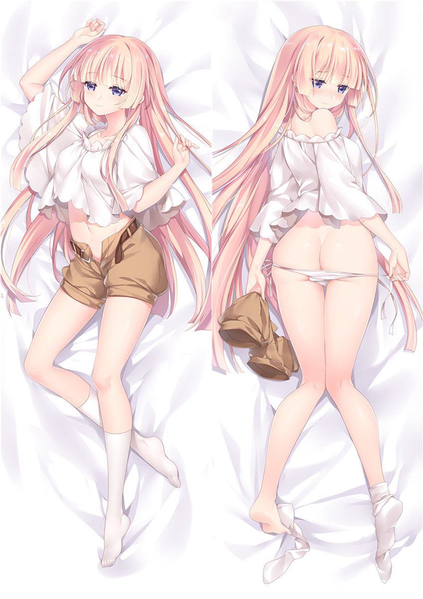Girly Air Force Gripen Anime Dakimakura Pillow Cover image 0