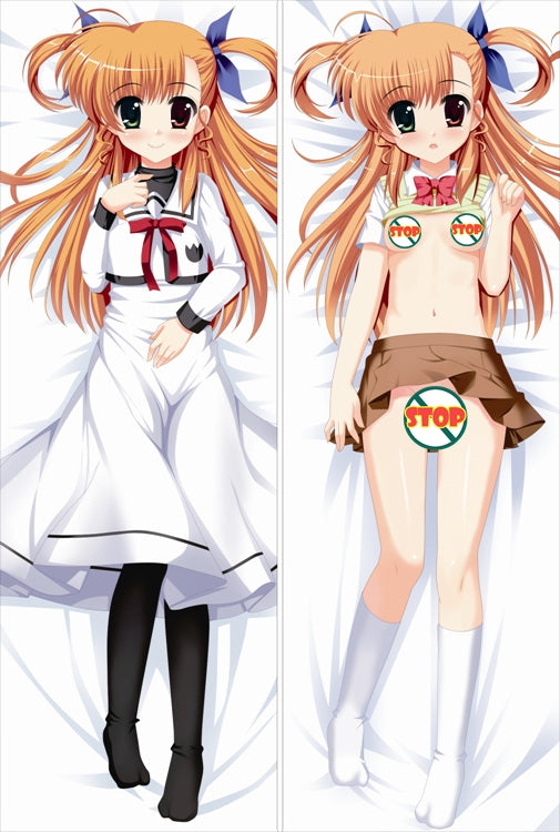 Magical Girl Lyrical Nanoha Fate Testarossa Anime Dakimakura Pillow Cover image 0