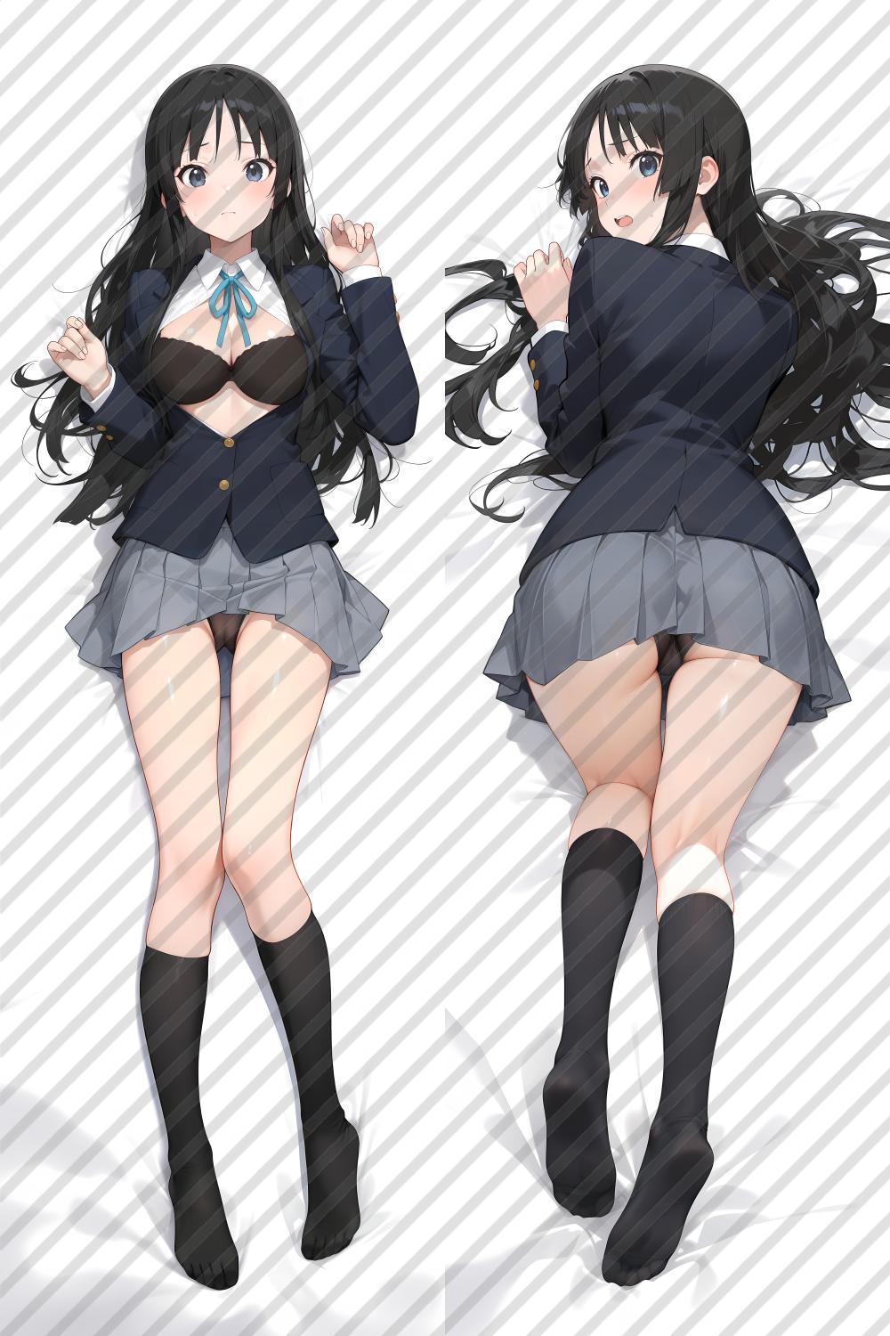 K-ON! Mio Akiyama Anime Dakimakura Girl Body Pillow Cover image 0